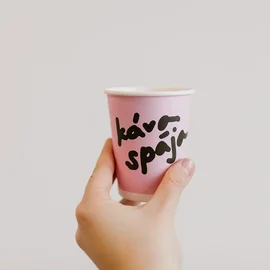 Poháre na kávu s potlačou - Káva spája - festival Káva Čaj Čokoláda