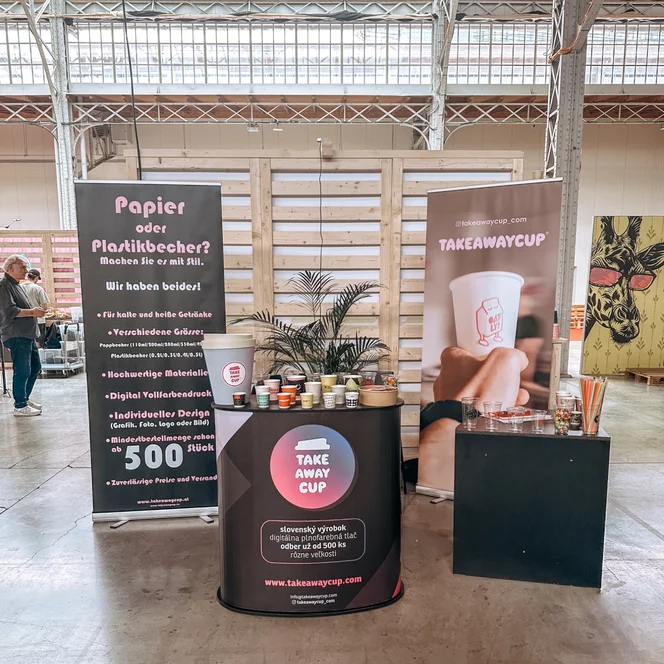 stánok Take Away cup na rakúskom festivale kávy Vienna Coffee Festival