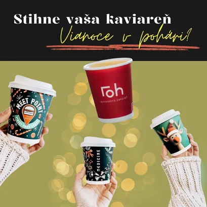 Vianočné poháre s potlačou, ktoré stihnete ešte tento rok