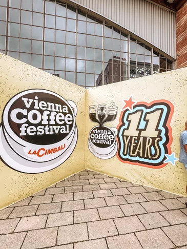 Vienna Coffee Festival 2025 - banner pri vstupe